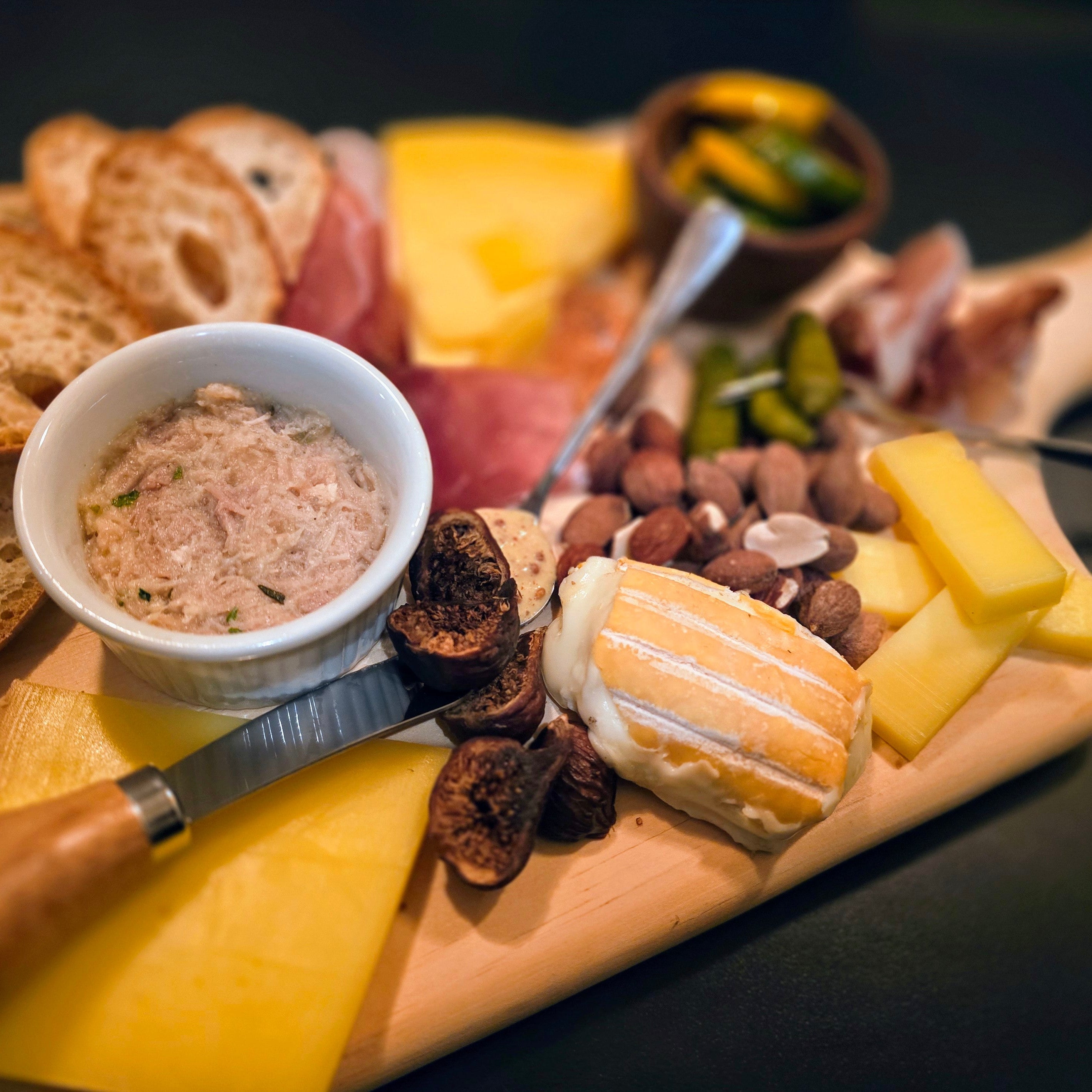 Nosh boards pair with our wine theme each month