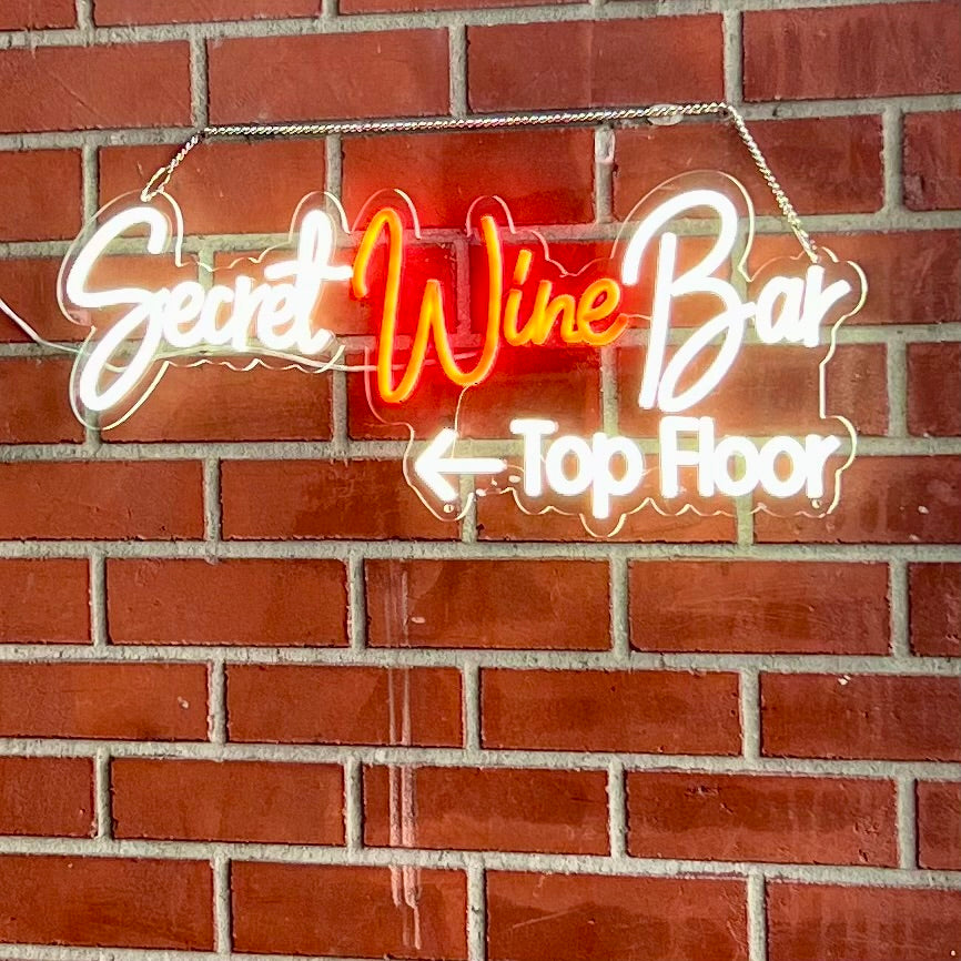 Follow the neon signs to find us!