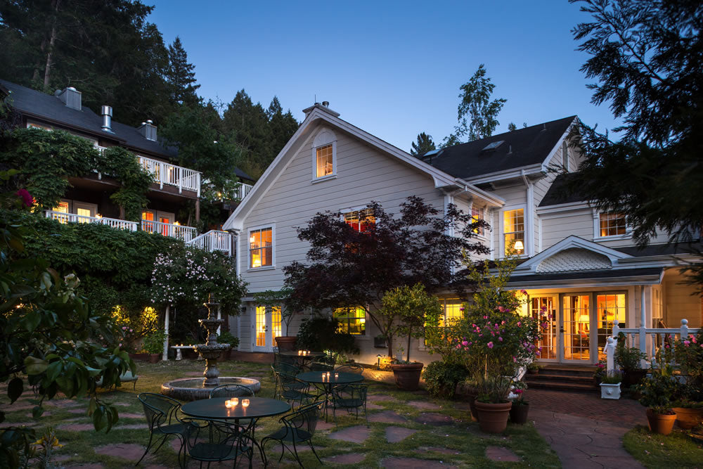 Exterior of Inn at Occidental on Sonoma Coast.  Home base for San Francisco Wine School's Sonoma Coast Road Trip