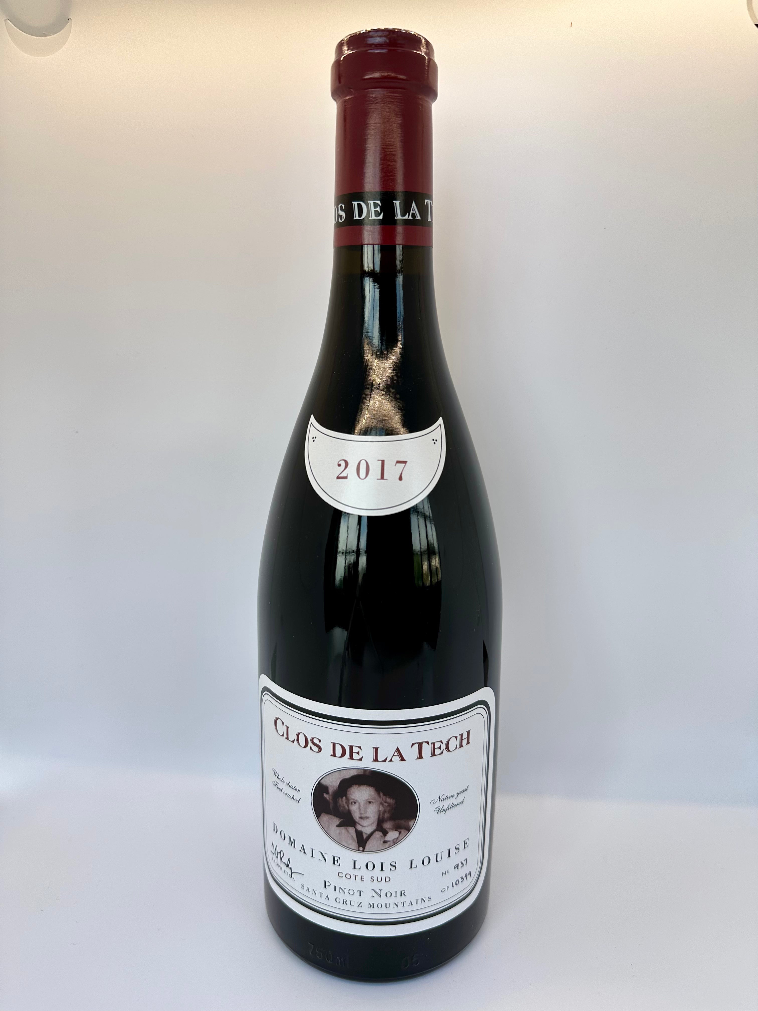 Clos de la Tech Pinot Noir Cote Sud Santa Cruz Mountains 2017