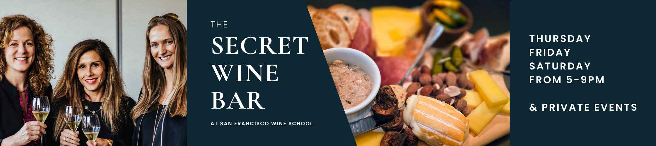 Secret wine bar at san francisco wine school. Wine bar with wine tasting.