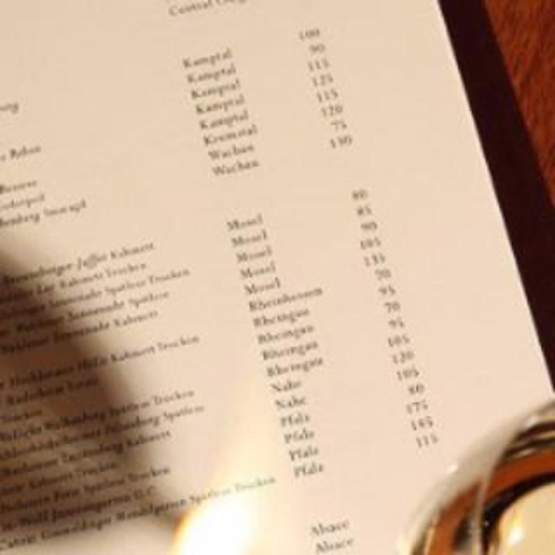 Wine List Development