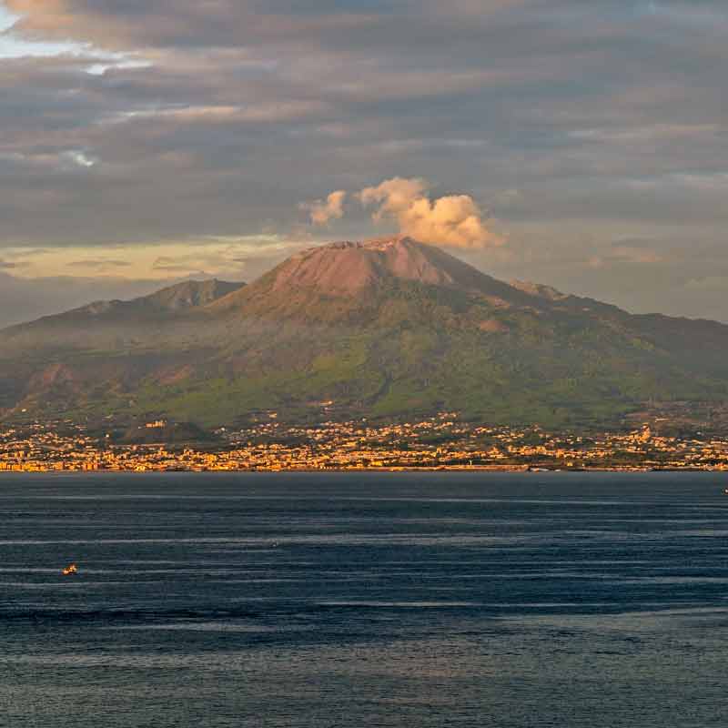 Mount Vesuvius in Campania, Italy
